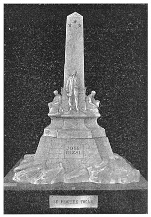 Accepted model for the Rizal monument by the designer of the Swiss National Tell monument.