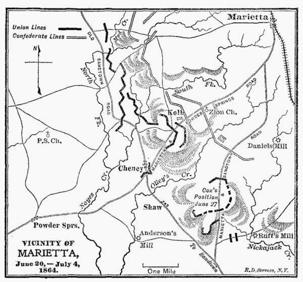 Vicinity of Marietta, June 20,--July 4, 1864.