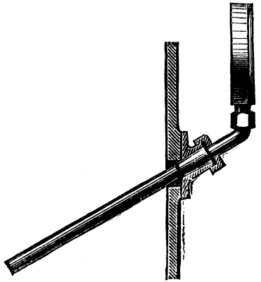 Fig. 3.--Mounting by means of a sleeve on vacuum apparatus.