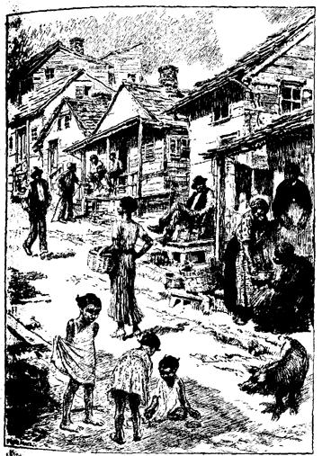 Up and Down Its Street Flows the Slow Negro Life of The Village 