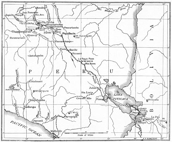 Sketch Map of Southern Peru.