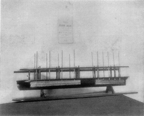 MODEL OF ABRAHAM LINCOLN'S DEVICE FOR LIFTING VESSELS OVER SHOALS.