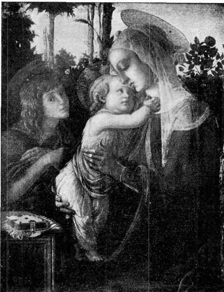 VIRGIN, INFANT JESUS, AND ST. JOHN. BOTTICELLI (ITALIAN: BORN 1447; DIED 1515)