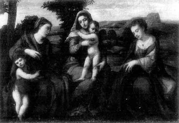 HOLY FAMILY. BONIFAZIO (ITALIAN: BORN 1494; DIED 1563).