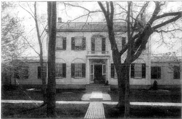 PROFESSOR PHELPS'S HOUSE AT ANDOVER, MASSACHUSETTS, THE HOUSE IN WHICH ELIZABETH STUART PHELPS WAS REARED.