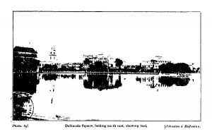 Dalhousie Square, looking north east, showing tank.