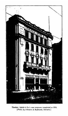 Thacker, Spink & Co.'s new premises, completed in 1916.