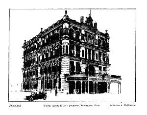 Walter Locke & Co's premises, esplanade, East