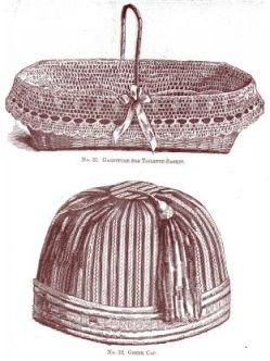 No. 31. GARNITURE FOR TOILETTE-BASKET, No. 32. GREEK CAP  
