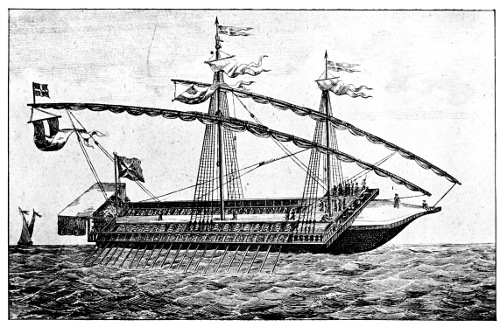 A GALLEY OF THE KNIGHTS OF MALTA.