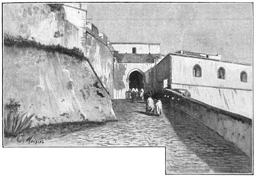 De vestingwerken van Tanger.