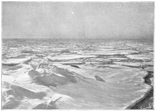 Het pakijs in de noordelijke Ross-zee.