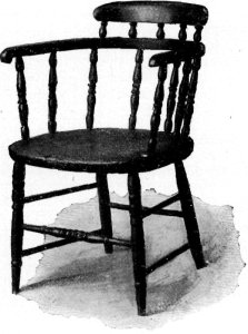 OFFICE CHAIR FROM STUART AND LINCOLN'S LAW OFFICE.