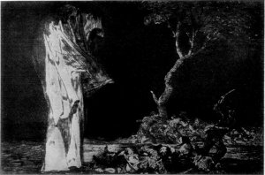 DEATH ON THE BATTLE-FIELD. FROM AN ETCHING BY GOYA.