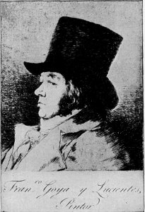 GOYA. FROM A PORTRAIT ETCHED BY HIMSELF.