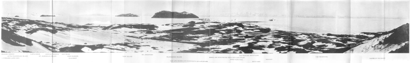 Plate I.—A Summer View Over Cape Evans And McMurdo Sound From The Ramp—Emery Walker Limited, Collotypers.