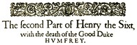 History of King Henry the Sixth, Second Part