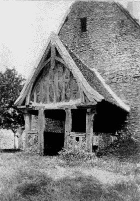 LXXXIV. Porch of Church at Beuvreil, Normandy.