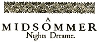 A Midsummer Night's Dream (English)