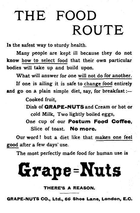 Grape-Nuts Ad