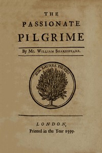 The Passionate Pilgrim (English)