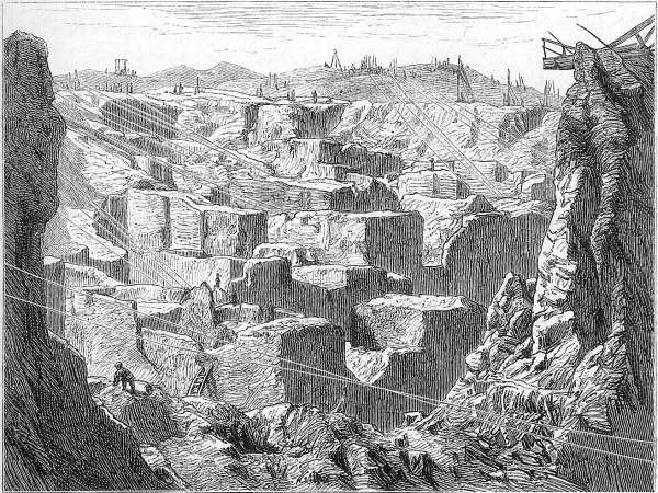 Die Kimberley-Kopje im Jahre 1871.