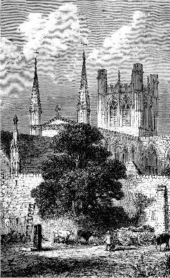 Chester Cathedral And City Wall.