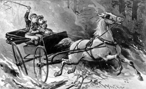 O Nick, moaned Nellie, we are going to be burned alive. O Nick, moaned Nellie, we are going to be burned alive.