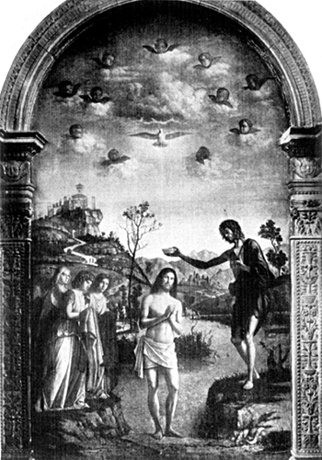 THE BAPTISM OF CHRIST FROM THE PAINTING BY CIMA In the Church of S. Giovanni in Bragora