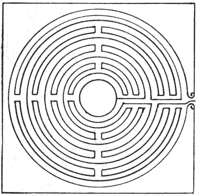 FIG. 3.—Maze in Lucca Cathedral.
