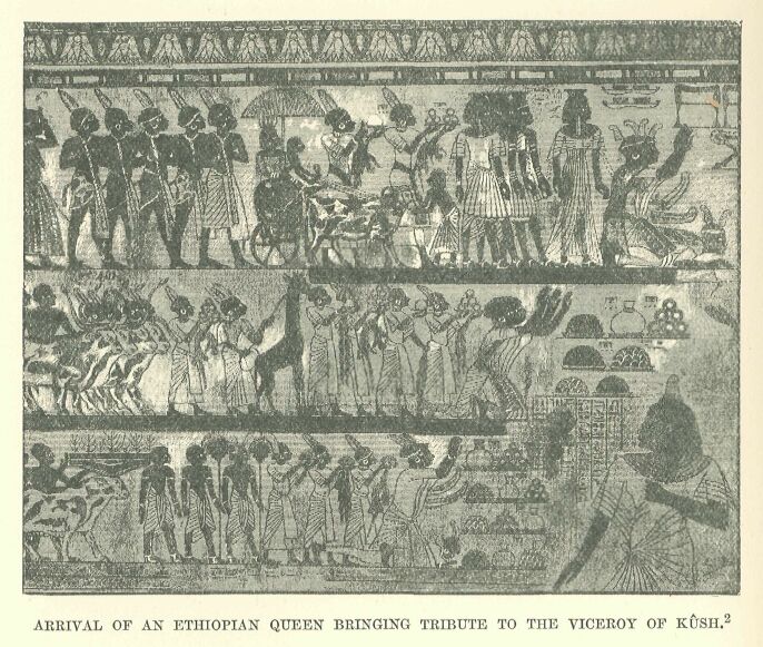 338.jpg Arrival of an Ethiopian Queen Bringing Tribute To The Viceroy of KÛsii 