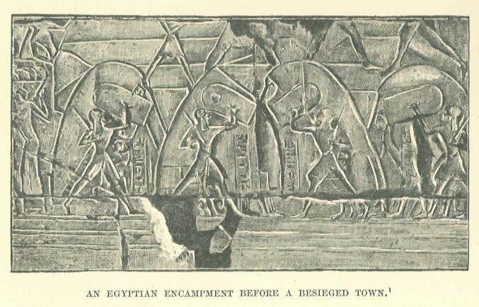 378.jpg an Egyptian Encampment Before a Besieged Town 
