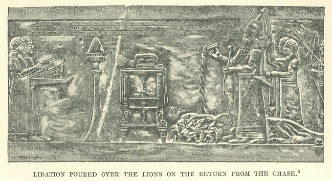 182.jpg Libation Poured over the Lions on The Return From The Chase