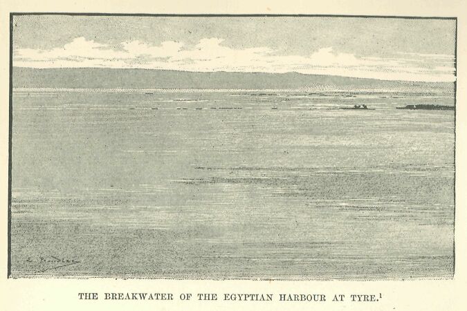371.jpg the Breakwater of The Egyptian Harbour at Tyre