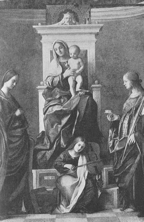 Giovanni Bellini.—Madonna of San Zaccaria. (Detail.)