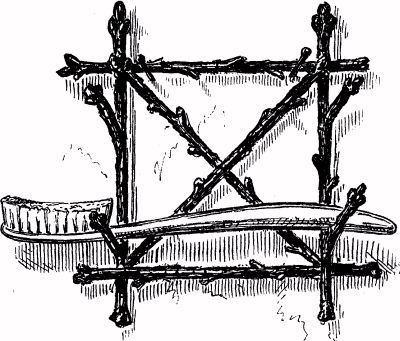 A RACK FOR TOOTH-BRUSHES.