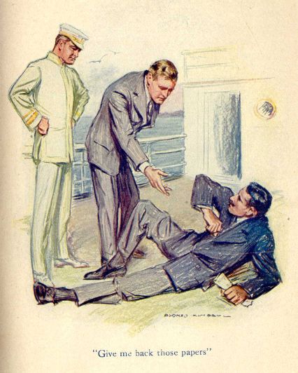 "Give me back those papers."