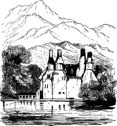 Fig. 8. Coniston Hall, from the Lake near Brantwood (1837).