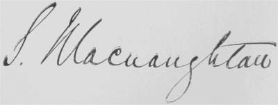 Signature: S. Macnaughton.