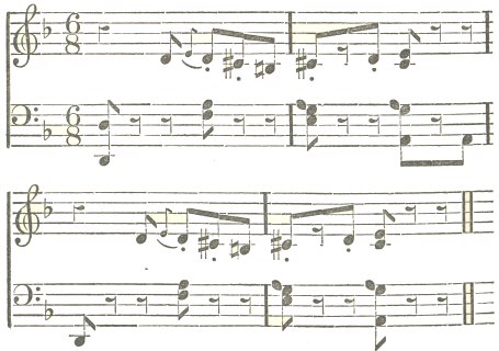 First few bars of Gounod’s Funeral March of a Marionette