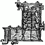 Dr. J. ARMSTRONG'S Improved Heater, Filter, Lime Extractor, and Condenser Combined, For Steam Boilers.