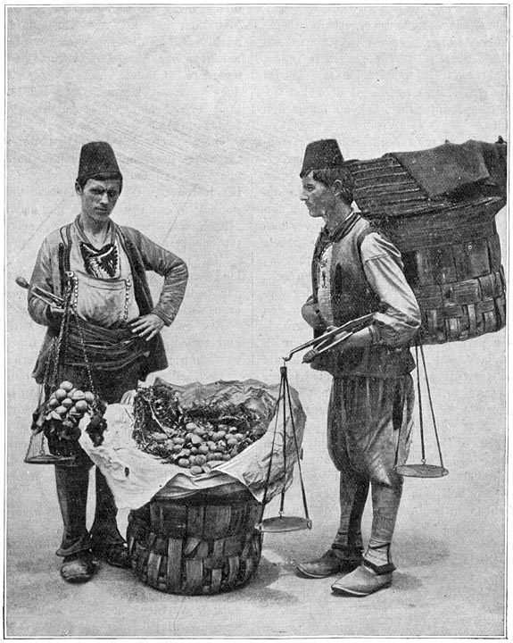Armenische fruitverkoopers te Bitlis.