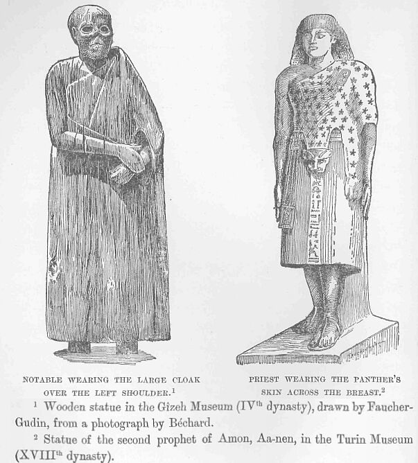 068.jpg Notable Wearing the Large Cloak over The Left Shoulder. 1; and Priest Wearing the Panther's Skin Across The Breast. 2 
