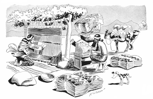 EACH NAVAJO SQUAW WEAVES ON AN AVERAGE NINE THOUSAND BLANKETS A YEAR EACH NAVAJO SQUAW WEAVES ON AN AVERAGE NINE THOUSAND BLANKETS A YEAR