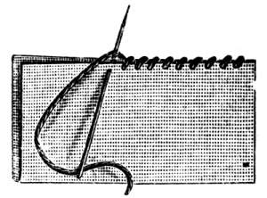 FIG. 11. TOP OR OVER-SEWING STITCH.