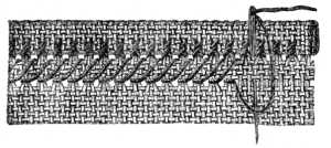FIG. 66. DOUBLE-ROWED ORNAMENTAL SEAM. WRONG SIDE.
