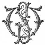 FIG. 207. MONOGRAM COMPOSED OF LETTERS V AND S DRAWN FROM THE ALPHABETS OF MONOGRAMS.