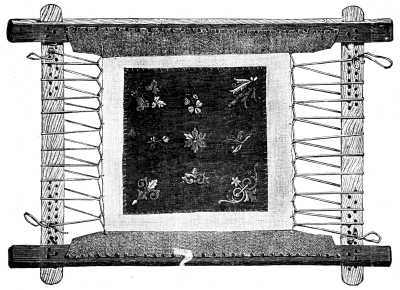 FIG. 236. EMBROIDERY FRAME FOR GOLD EMBROIDERY.