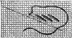 FIG. 308. TWO-SIDED PLAITED SPANISH STITCH.