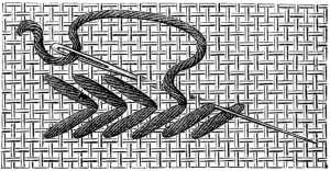 FIG. 309. TWO-SIDED PLAITED SPANISH STITCH.
